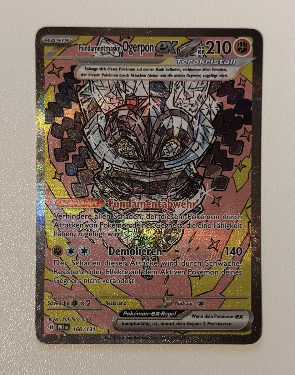 Pokémon Carte collezionabili: Fundamentmaske-Ogerpon ex #160 – Nuovo (secondo la descrizione) da Au SG venduto da Bego1
