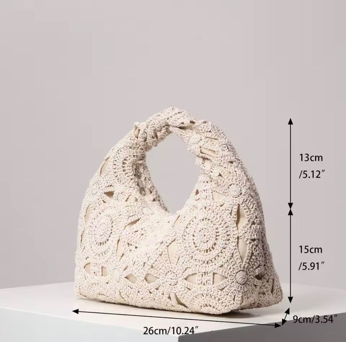 Borse da donna: Handgemachte Häkeltasche Sommer-Chic – Nuovo e nell'imballaggio originale da Kloten venduto da swarovski16 5