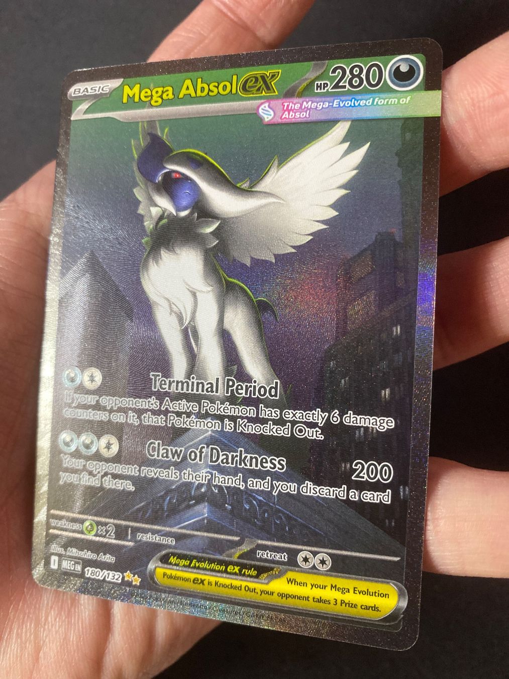 Pokémon Carte collezionabili: Mega Absol ex 180 - Illustration Rare - Mega Evolution - EN – Nuovo (secondo la descrizione) da Hausen AG venduto da Shrade 1