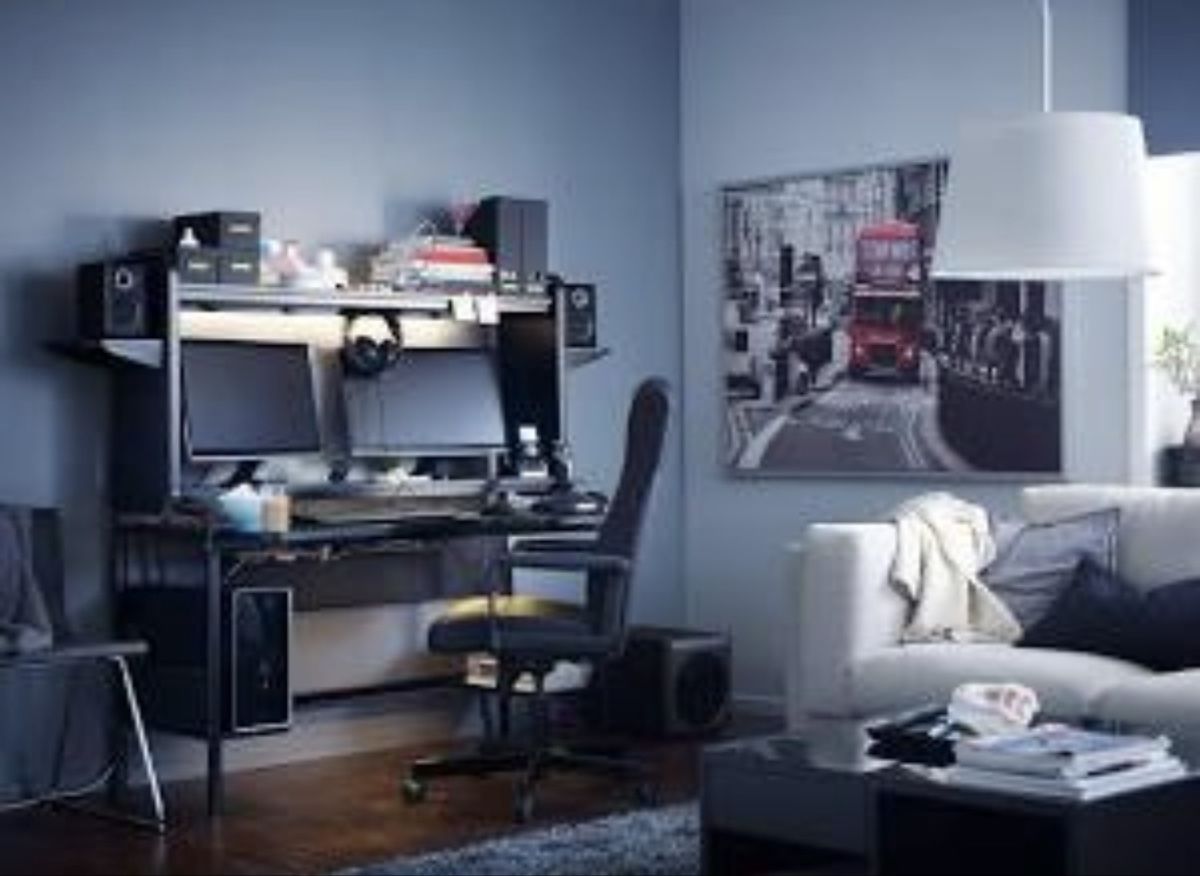 Ikea Scrivanie: Schreibtisch, Gamingtisch, Computertisch, Schwarz, Top! – Usato da Fislisbach venduto da Blackmilk_360 1