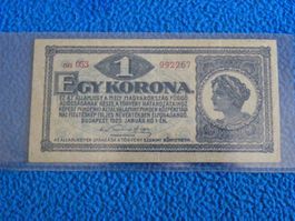 Ungarische Krone 1920, Inflationsgeld, Zustand Wie Neu