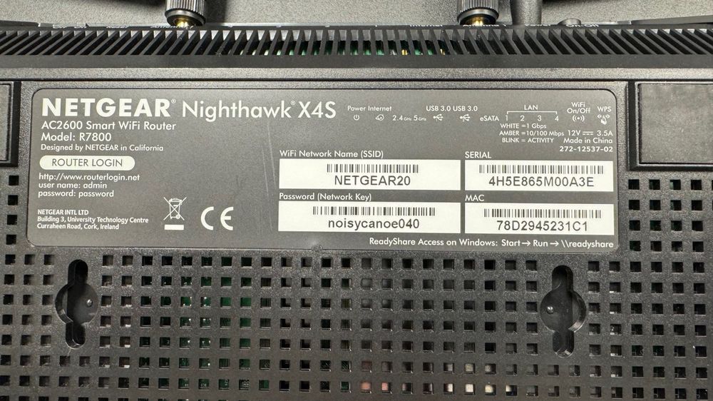 Netgear  Nighthawk X4S Router/WLAN Model R7800 2