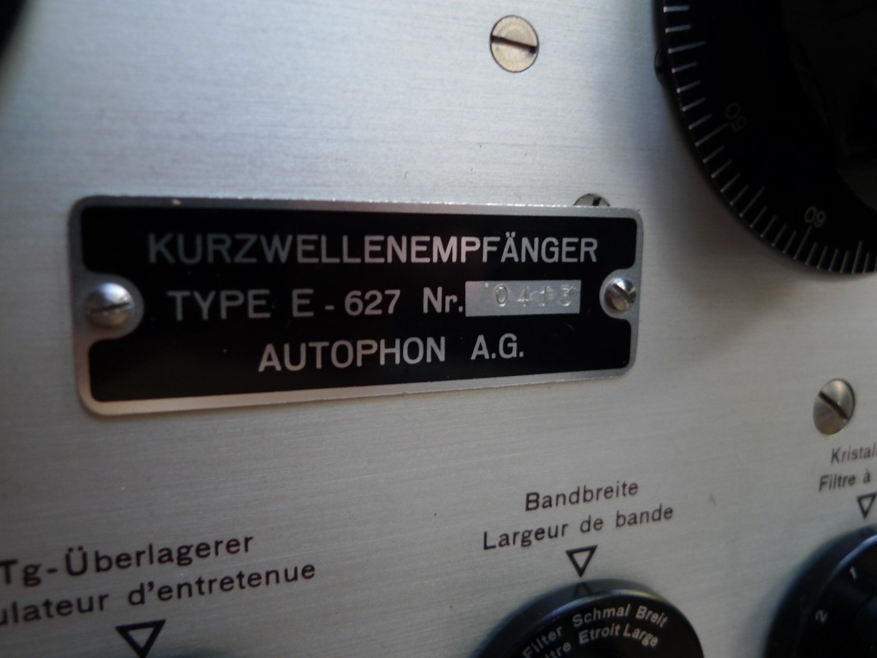 Technique de radiocom: Schweizer Armee Kurzwellenempfänger Autophon E-627 – D'occasion à Winterthur par Sacramons 8