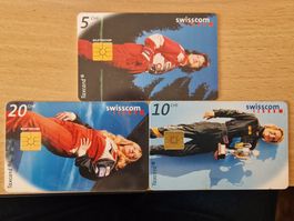 Swisscom Taxcards 3er Set. Turbofrauen.