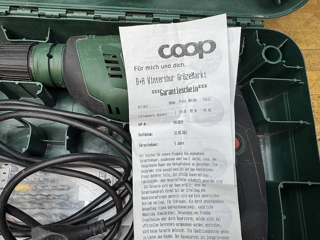 Trapani: Bosch UniversalImpact 800 Schlagbohrmaschine – Usato da Winterthur venduto da Goldeneye7 2