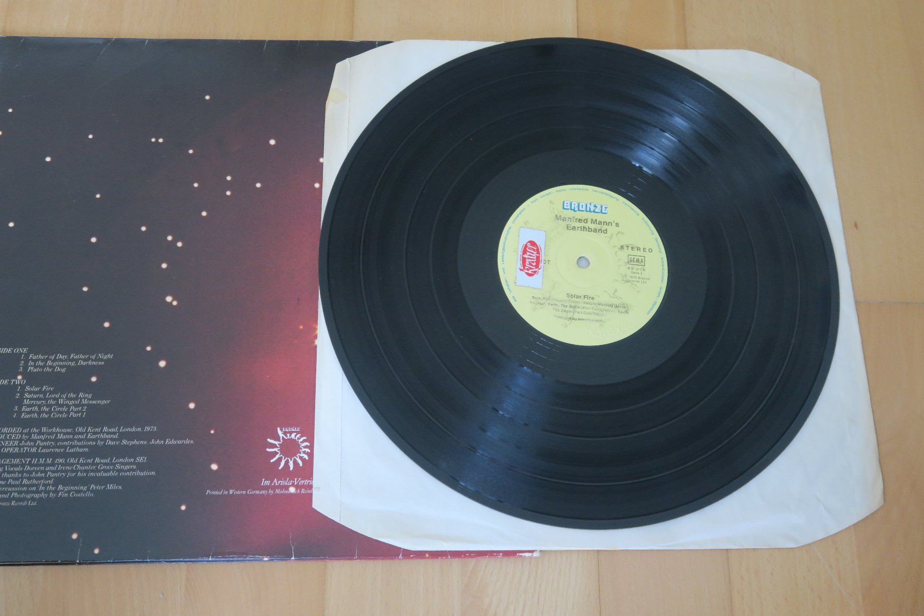 Schallplatten: Manfred Mann's Earthband – Solar Fire – Gebraucht aus Thun von Karibu70 3
