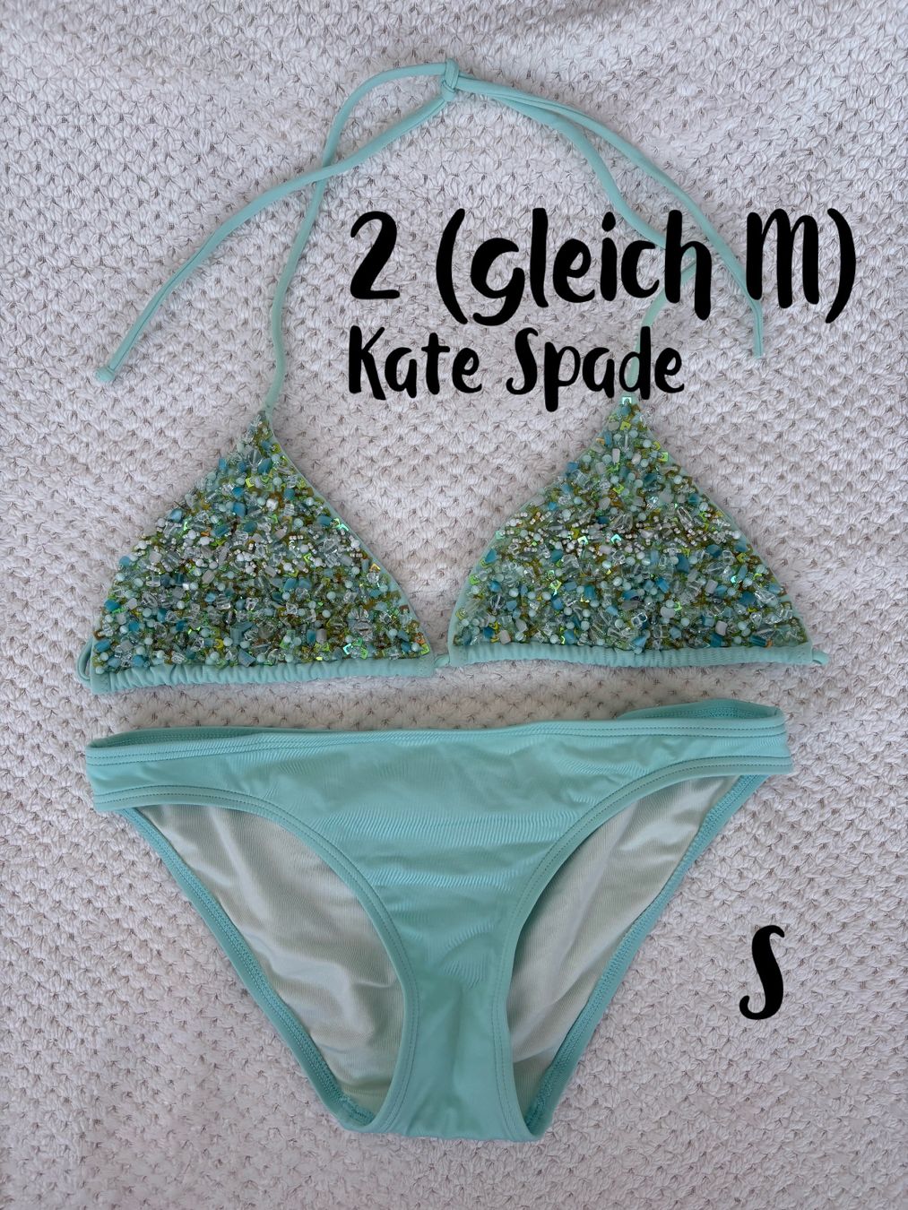 Costumi da bagno & Bikini: Bikini Kate Spade mintgrün S/M – Usato da Basel venduto da Tierschutz-Flohmi