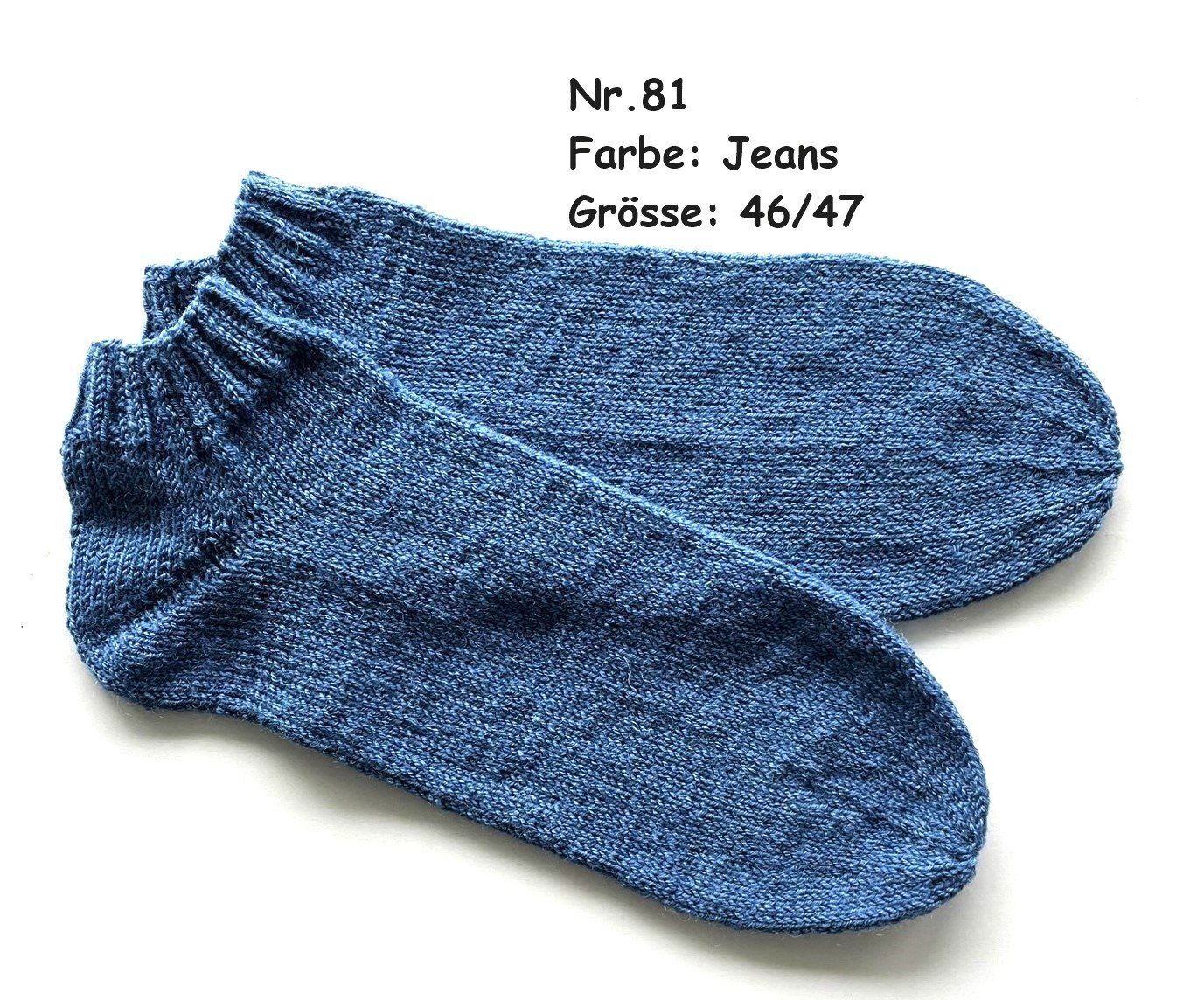 Calze: Sneaker - Socken handgestrickt  Gr.46/47  Nr.81 – Nuovo e nell'imballaggio originale da  venduto da