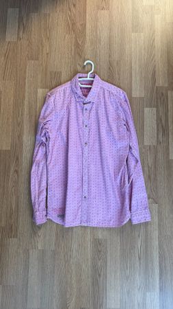 Camp David Herrenhemd – Grösse L – Rosa mit Muster
