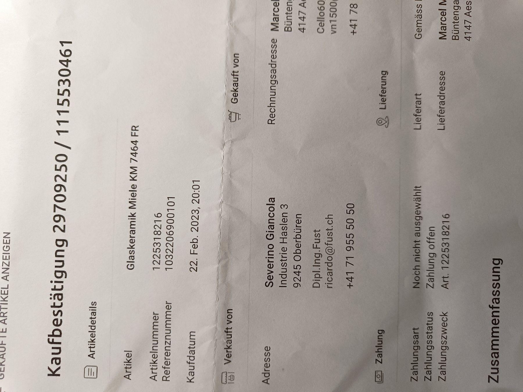 V-Zug Cucine complete: Gebrauchte Küche Piatti, Top Zustand – Usato da Aesch BL venduto da Cello60_0 6