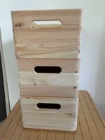Stapelboxen aus Holz, 3 Stück