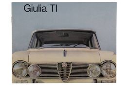 Alfa Romeo Giulia 1600 TI - Originalprospekt 1965
