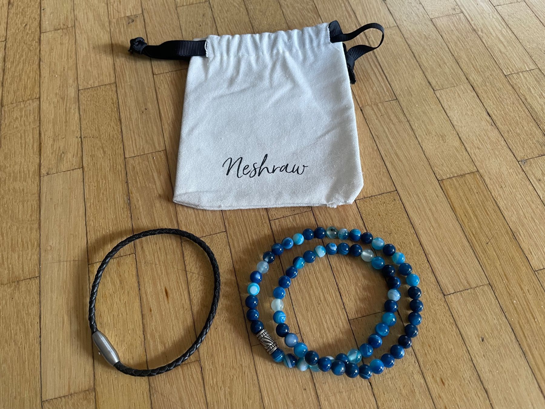 Bracciali & Braccialetti: RANCHI ARMBAND SET MIT BLAUEN STEINEN – Nuovo (secondo la descrizione) da Egg b. Zürich venduto da underworld 2