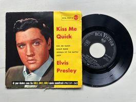PRESLEY ELVIS rare originale Kiss me quick EP Kult Top Hit