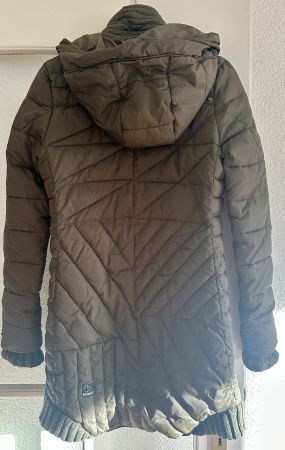 Warmer Khujo Wintermantel, Olive Grün, Grösse S