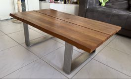 Couchtisch Holz Metall 120x75 cm guter Zustand