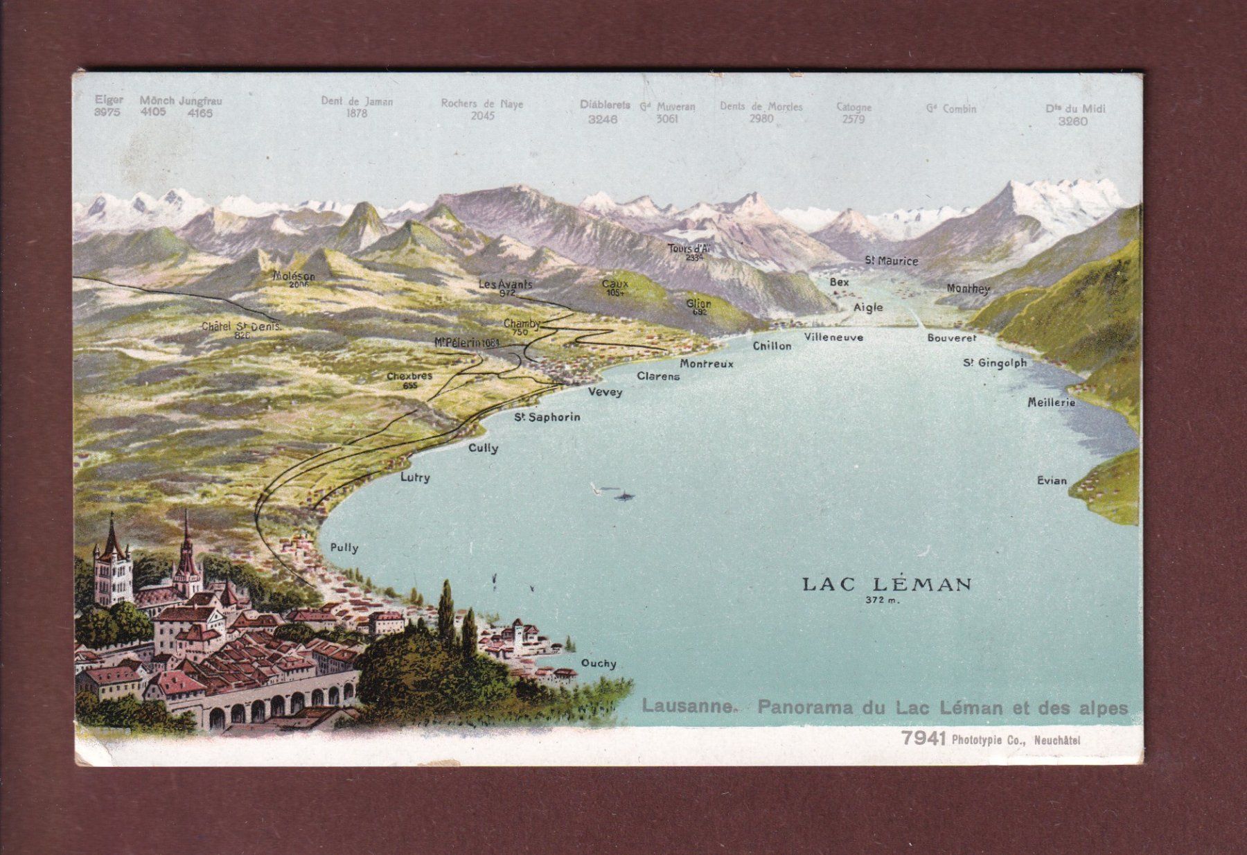Cartoline postali: LAUSANNE et environs // voir dos // – Usato da Pully venduto da nicecards