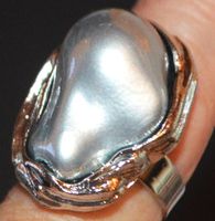 Ring L-4581 – Kunstperle verstellbar