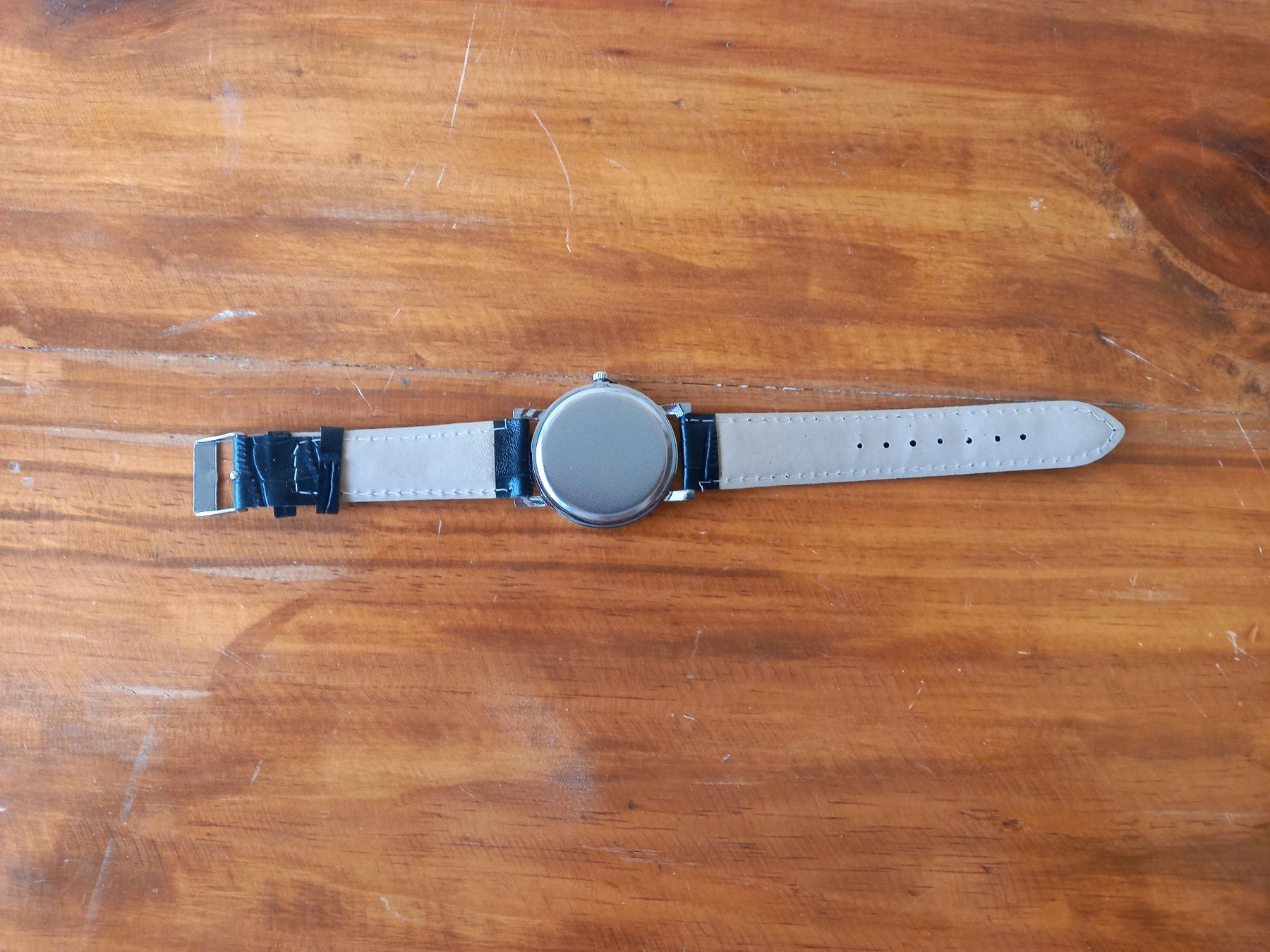 Orologi: Quarzuhr Lederarmband Schwarz – Nuovo e nell'imballaggio originale da Lausanne venduto da WATCH-WORLD 3