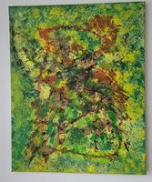 Gemälde in Grün- und Braun handmade 40×50
