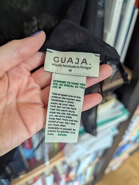 Top: Guaja Studio Mesh Langarmtop schwarz – Usato da Zürich venduto da lin_6dtc 2