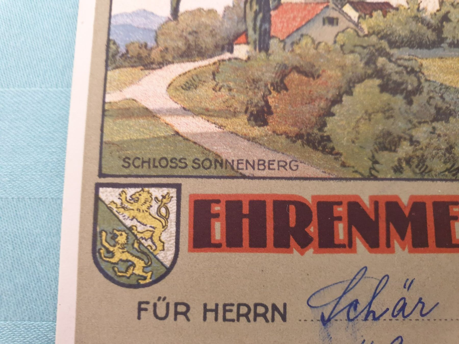 Karten: EHRENMELDUNG – Gebraucht aus Mörschwil von spirspi 1