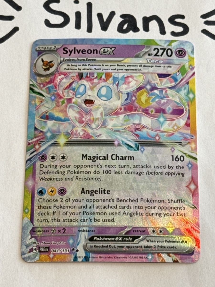 Pokémon Carte collezionabili: Sylveon ex PRE 041 Prismatic Evolutions Englisch – Nuovo (secondo la descrizione) da Wil SG venduto da Silvans