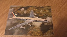 Ansichtskarte Alitalia Douglas Super DC-8 Jet von Bombay