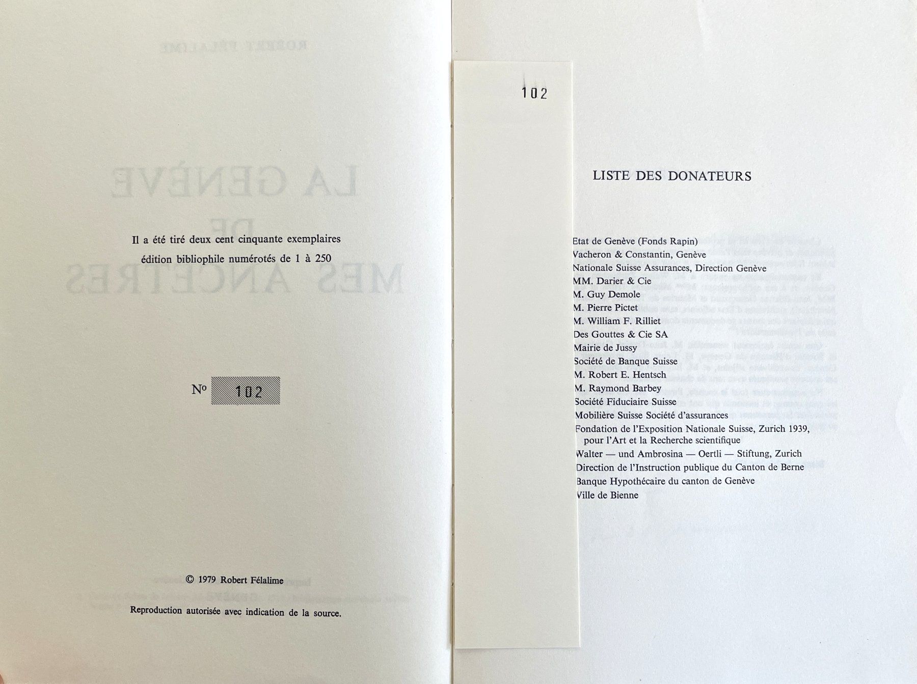 Libri: La Genève de mes ancêtres – Usato da Savagnier venduto da Ne2065 1