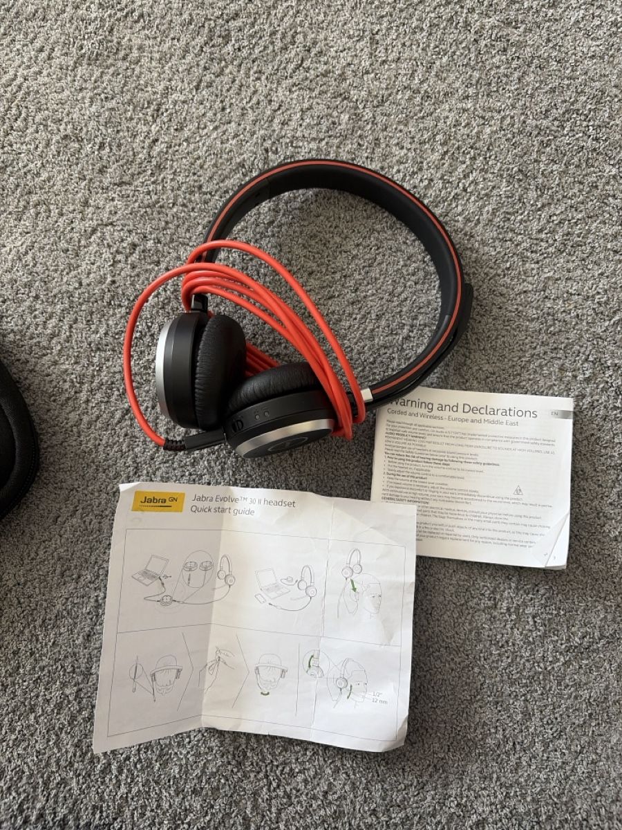 Jabra Cuffie: Jabra Evolve 30 II Headset mit Tasche und Anleitung – Nuovo (secondo la descrizione) da Winkel venduto da lor_mg8x