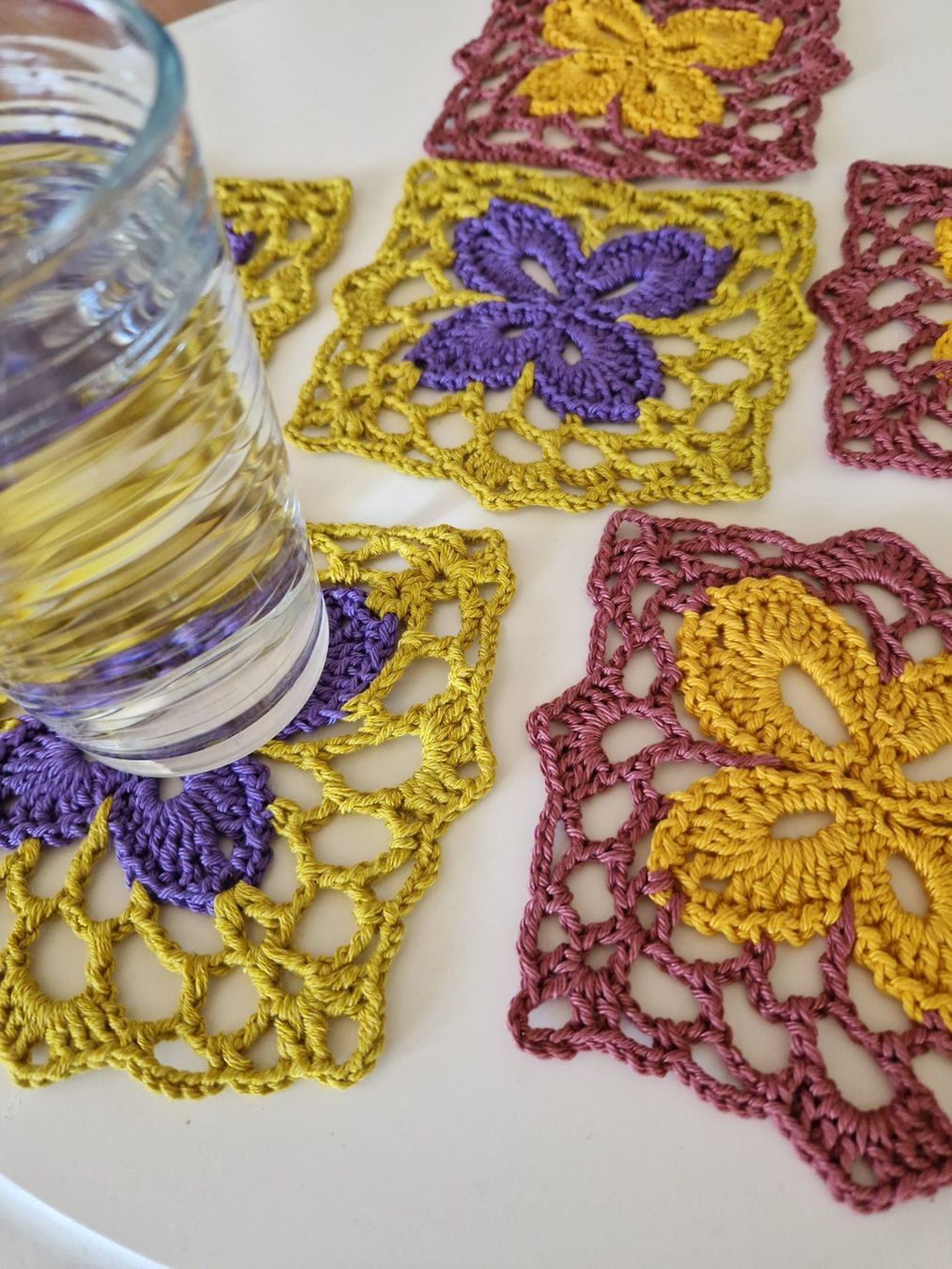 Tutte le decorazioni: 6 handgemachte Untersetzer Coaster Glas Butterfly Deko – Nuovo (secondo la descrizione) da Neuhausen am Rheinfall venduto da Alchimista 3