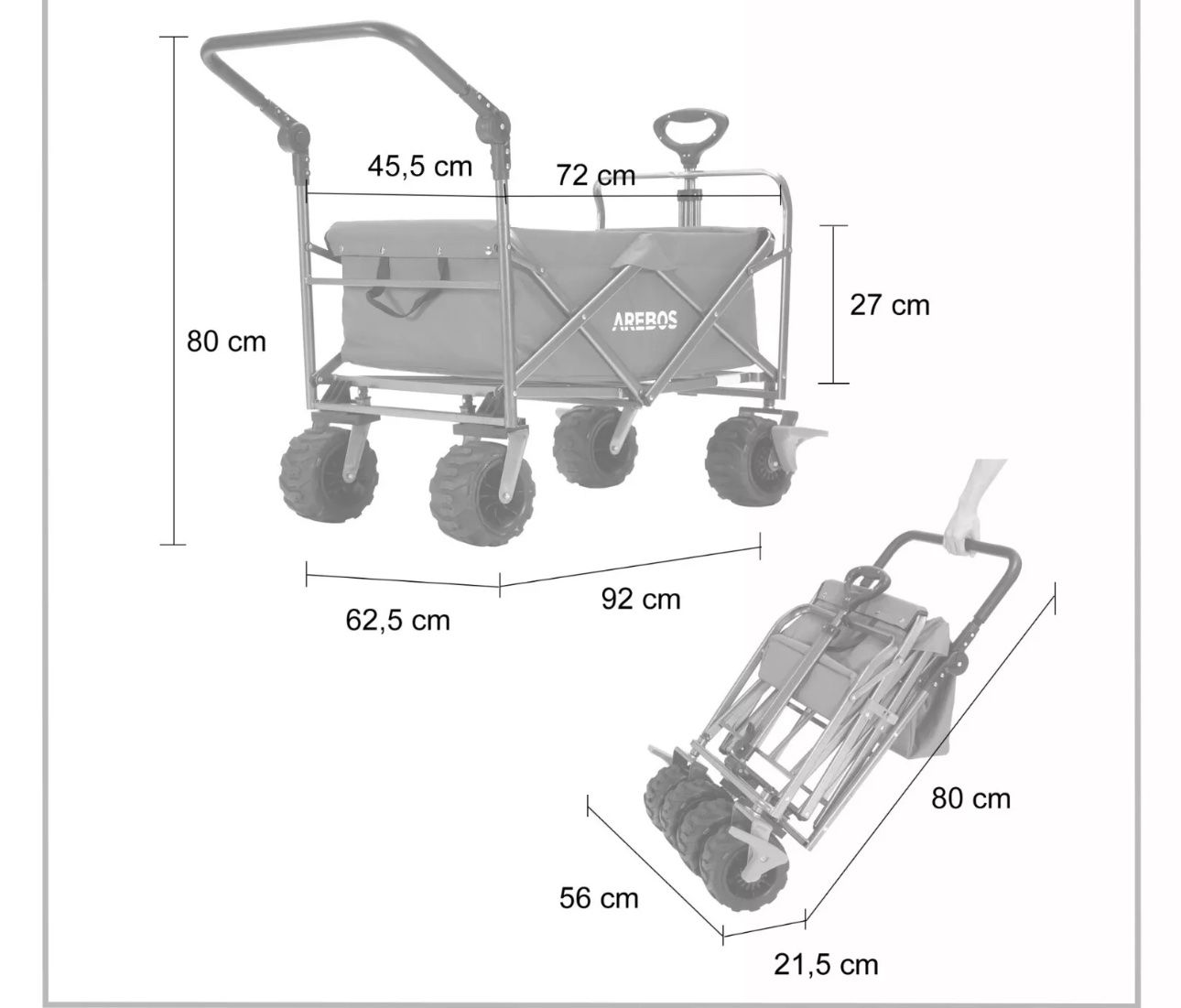 Carriole: Stabile Bollerwagen ohne Dach – Nuovo e nell'imballaggio originale da Amriswil venduto da JaJa-Express 6