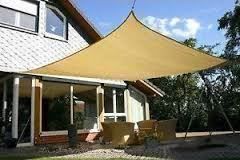 Sonnensegel 6 x 7m, Rechteck, Farbe sand