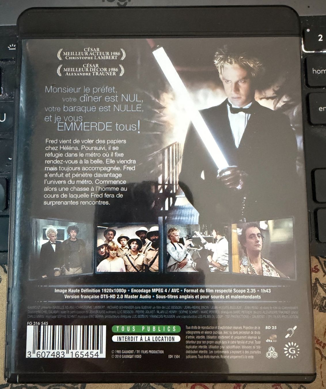 Tutti i DVDs: Blu-ray Subway (1985) – Usato da Semsales venduto da __Florian__ 2