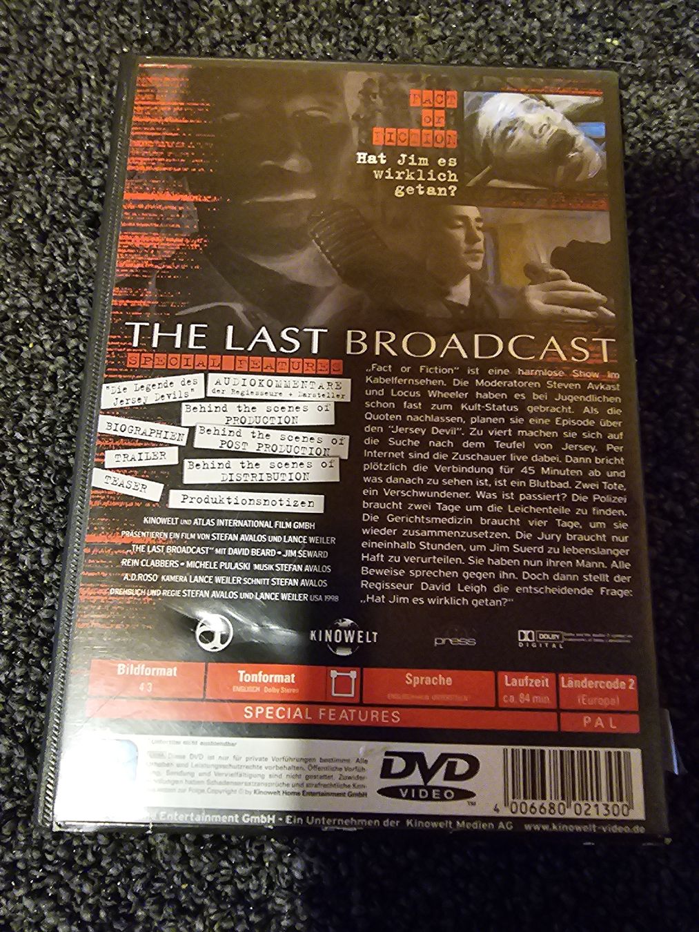 Tutti i DVDs: The Last Broadcast (15213) – Usato da Ruswil venduto da jan_bxl5 1
