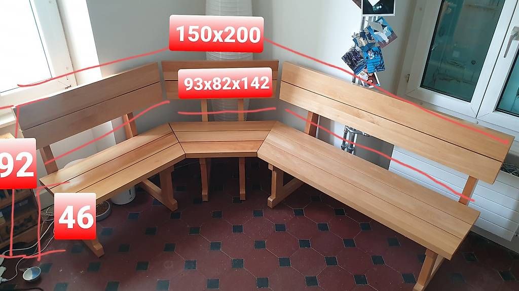 Bancs: Banc d'angle en bois massif – D'occasion à Clarens par cle_k5hj 1