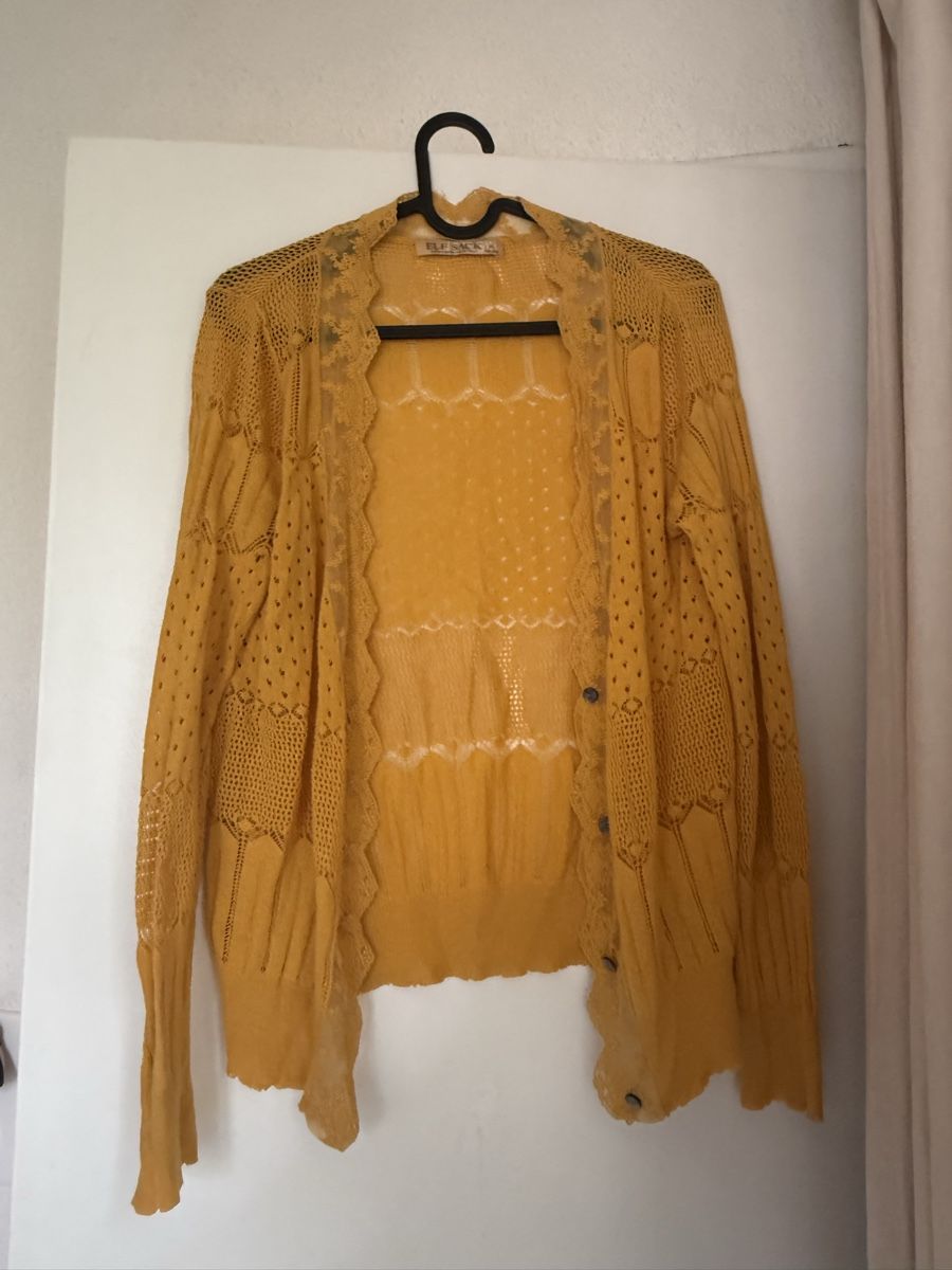 Vestes: Vintage Strickjacke Senfgelb – D'occasion à Zürich par lin_8l8c