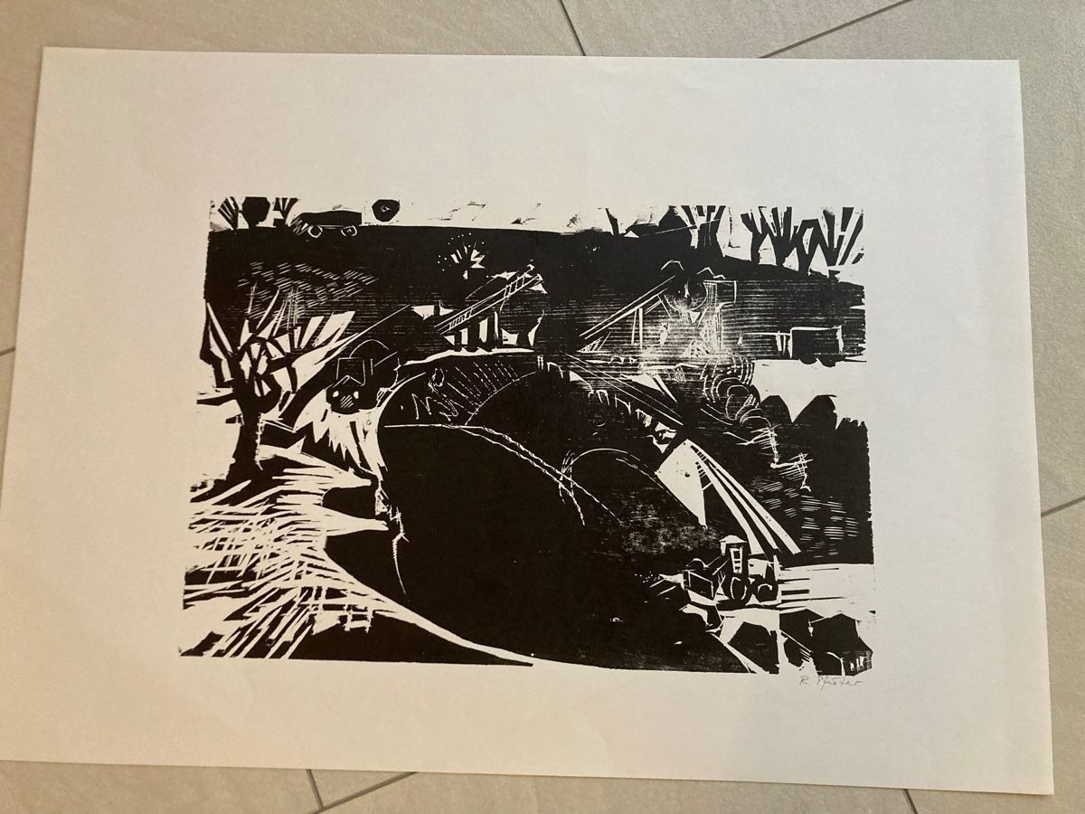 Grafica & Litografie: Ruedi Pfirter, Handsigniert – Usato da Herisau venduto da XenonSniper