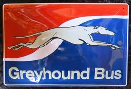 Greyhound USA Bus Schild 20x30cm
