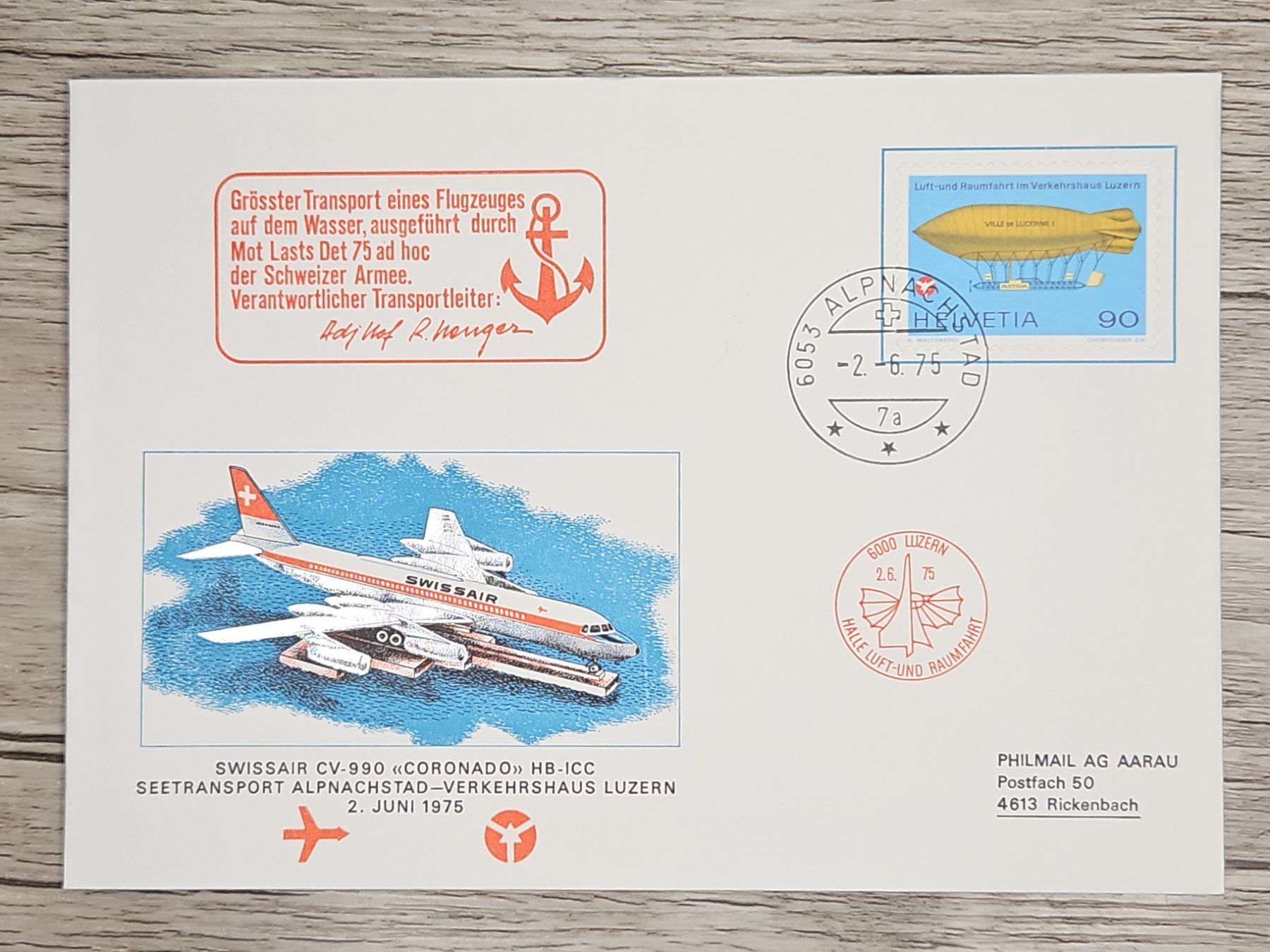 Tutti i francobolli: CL22 Enveloppe + Timbre Suisse 1975 – Usato da Cousset venduto da Patrick_Collections