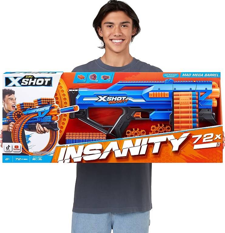 Giocattoli: Xshot - Insanity Mad Mega Barrel Blaster gebraucht – Usato da Boswil venduto da BryanBo7