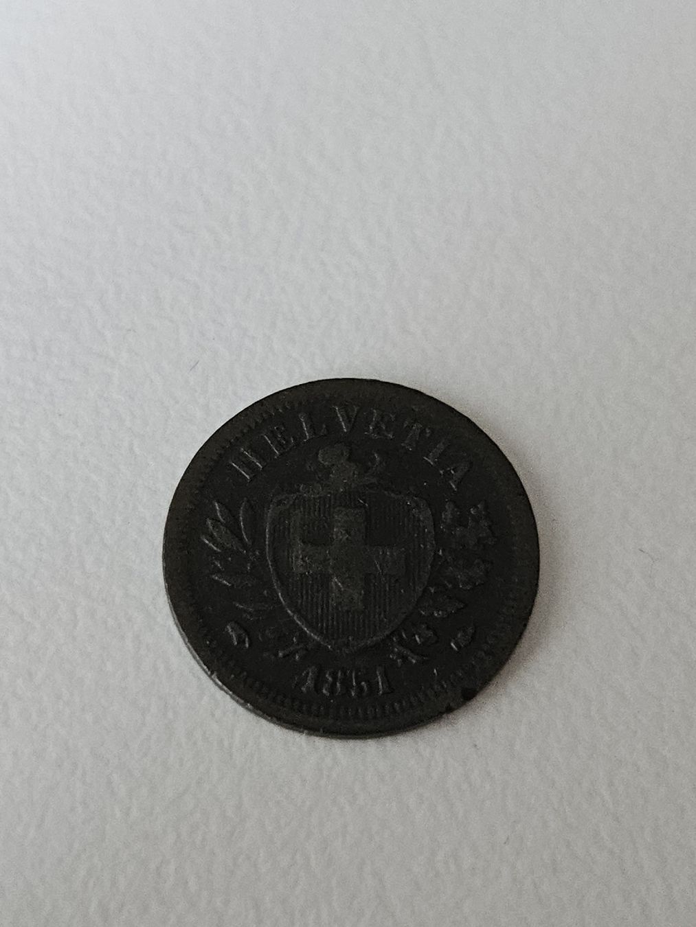 Tutti le monete: 1 Rappen 1851 – Usato da Pfäffikon ZH venduto da Melibol