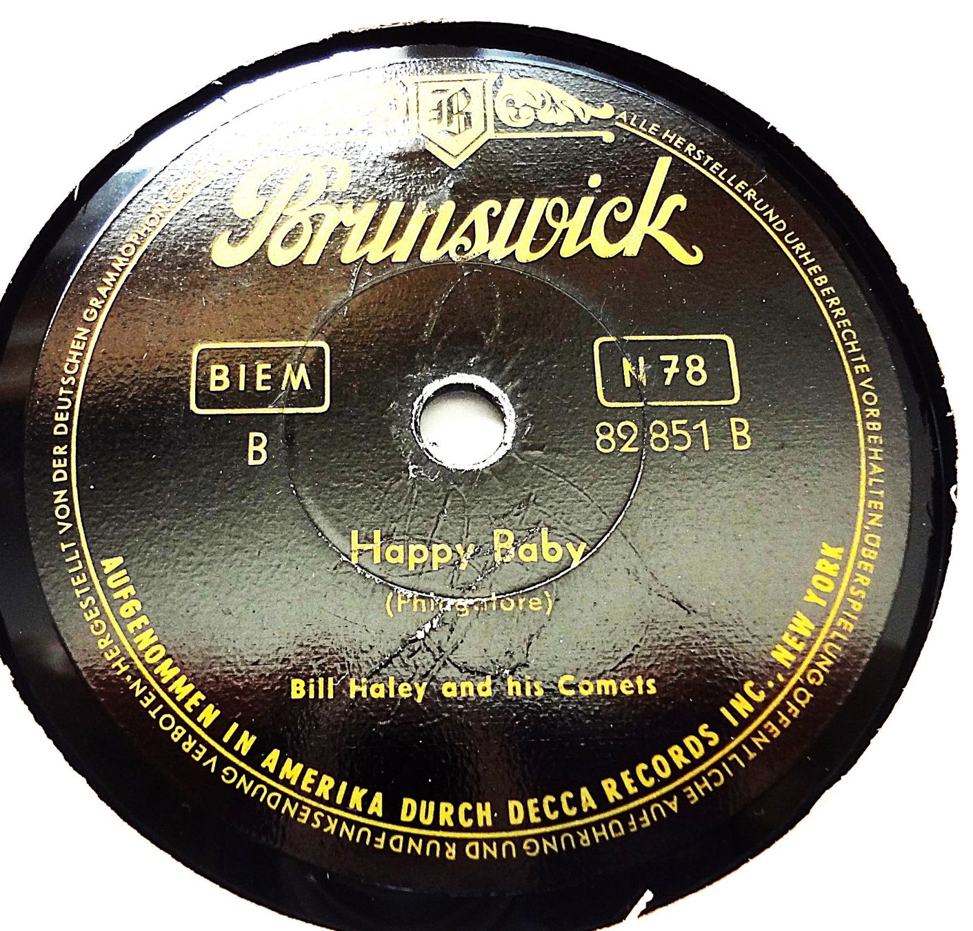 Schallplatten: Bill Haley, Rock'n'Roll Schellackplatte – Gebraucht aus Hemishofen von Phonomandy 1