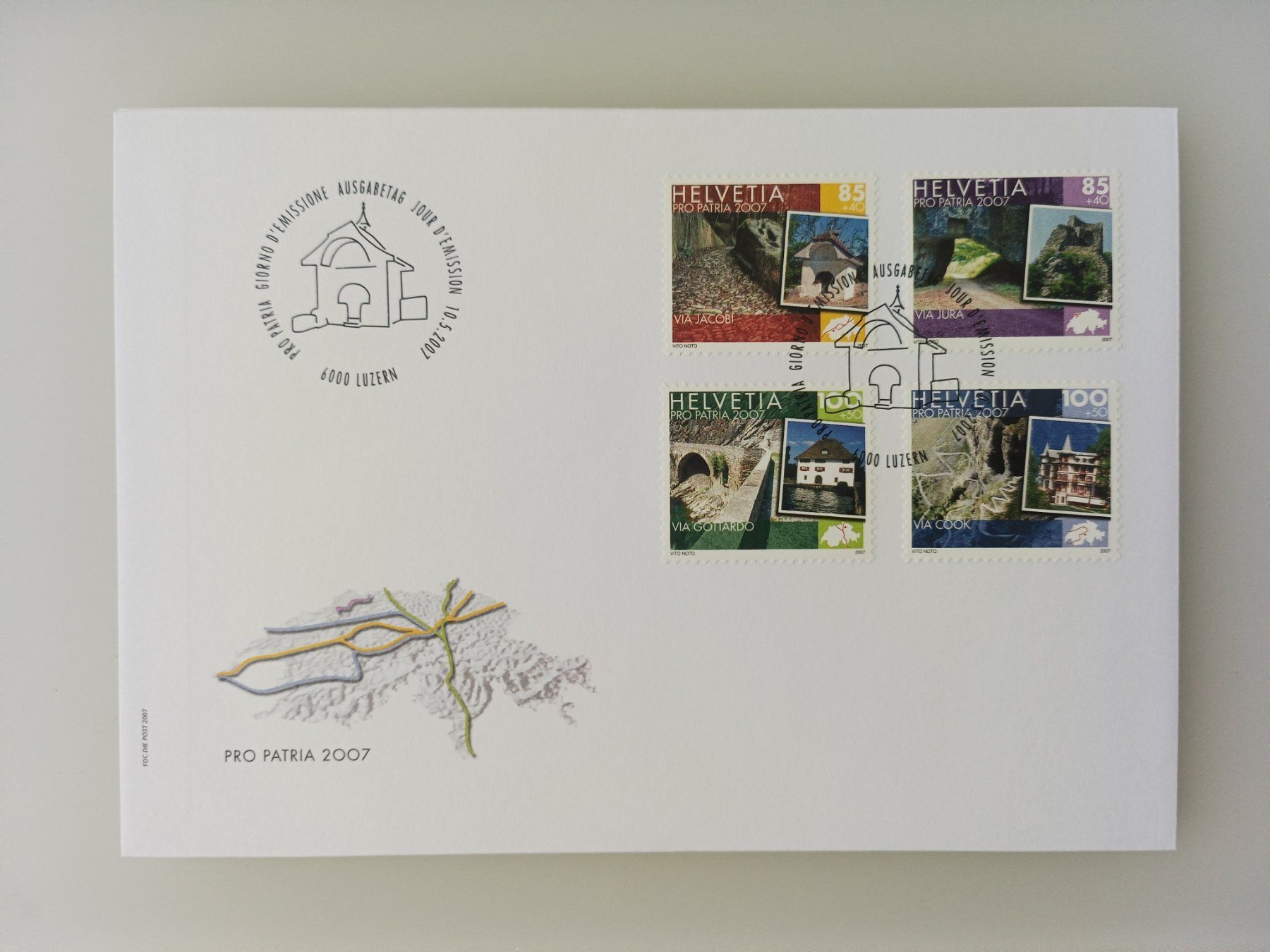 Tutti i francobolli: 2007 FDC Pro Patria – Usato da Dübendorf venduto da goeggi79
