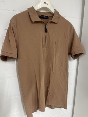 Polo Ralph Lauren Poloshirt Reissverschluss braun XL