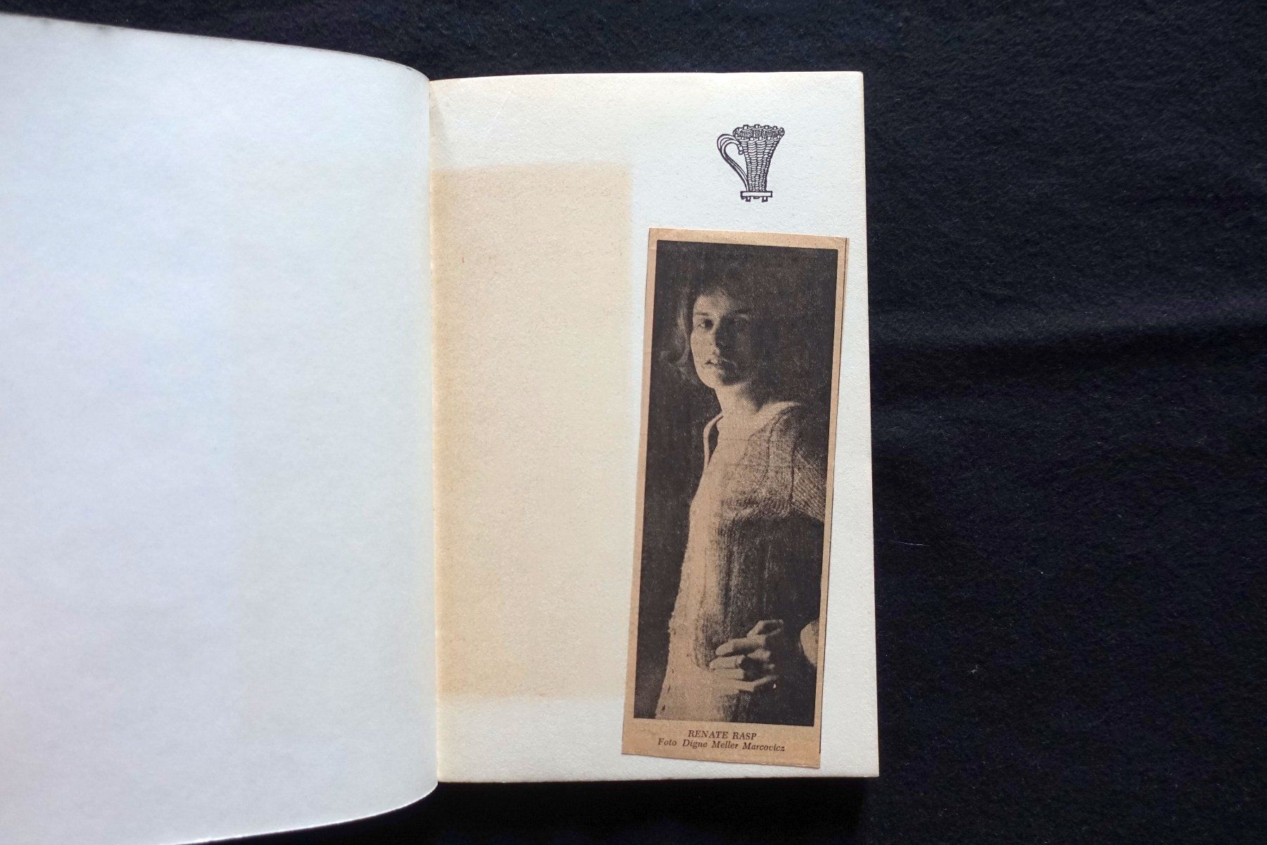 Libri: Renate Rasp: Eine Rennstrecke. Gedichte. EA 1969 – Usato da Gutenswil venduto da Optico 3