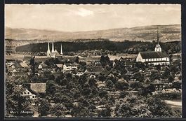 AK Muri /Aargau, Teilansicht mit Kirche