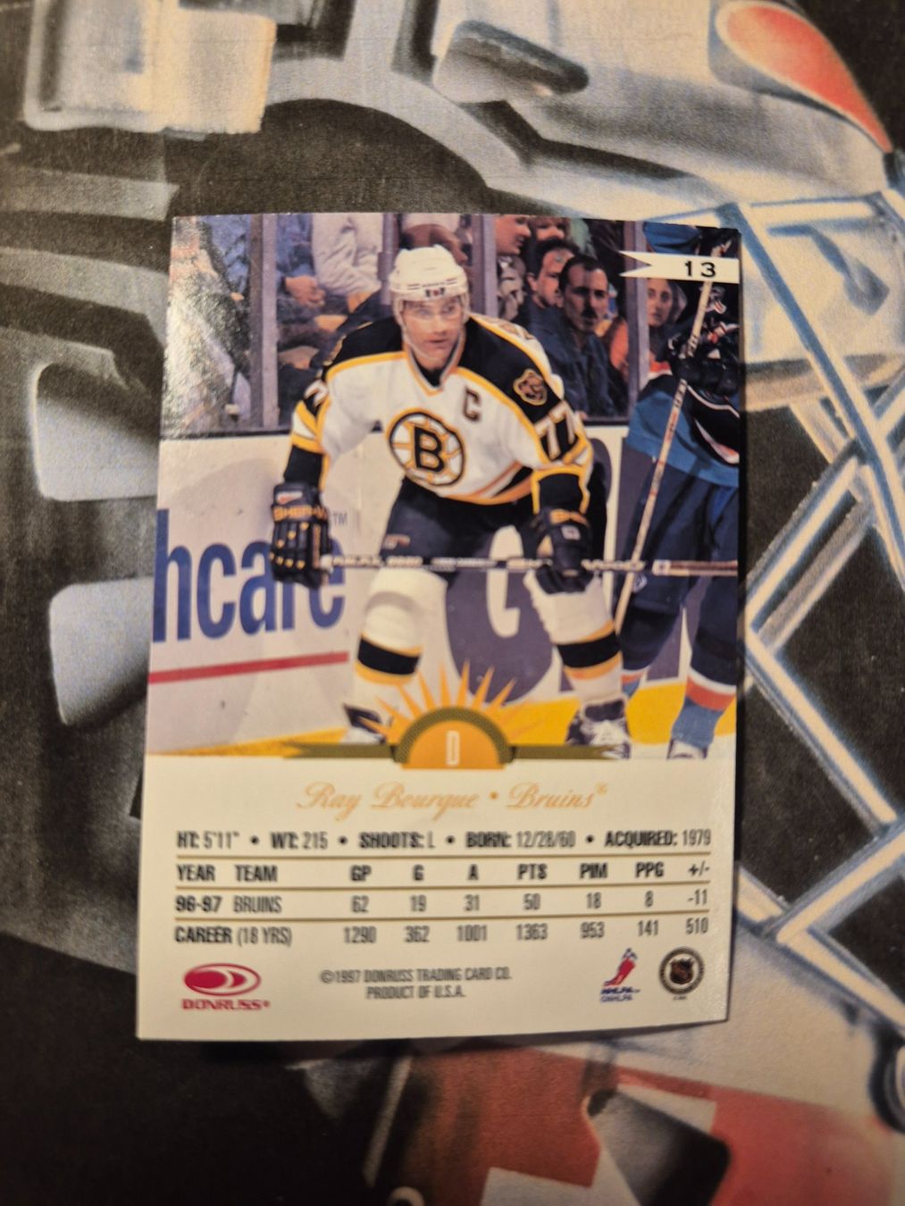 NHL Cartes à collectionner: NHL Ray Bourque Boston Bruins – D'occasion à Treiten par Sauber73 1