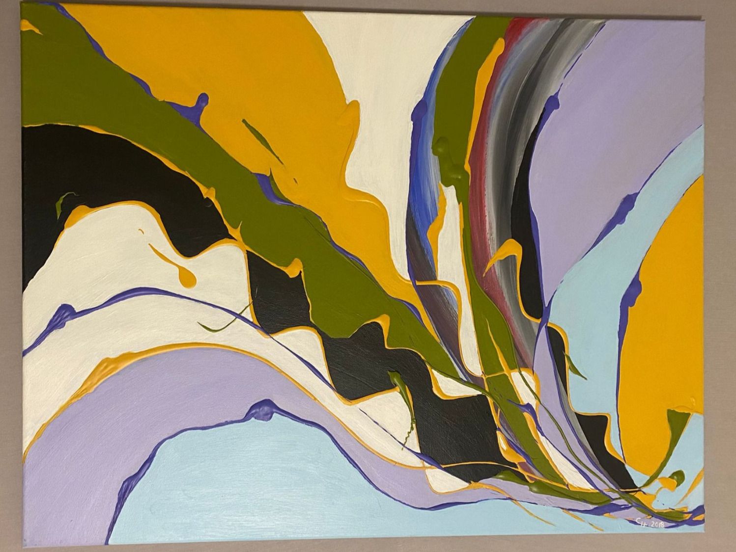 Dipinti: Acrylbild auf Leinwand – Usato da Chur venduto da bemaha