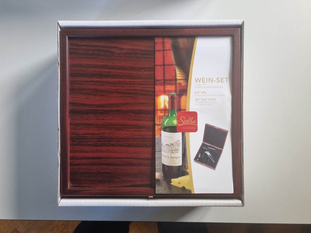 KDO MAGIC - Coffret sommelier personnalisé en bois - 4 accessoires pour